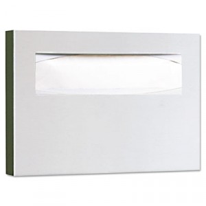 Toilet Seat Cover Dispenser, 15-3/4x2x11, Satin Stainless Steel