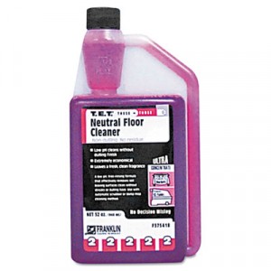 T.E.T. #2 Neutral Floor Cleaner, Citrus Scent, Liquid, 1 qt. Bottle
