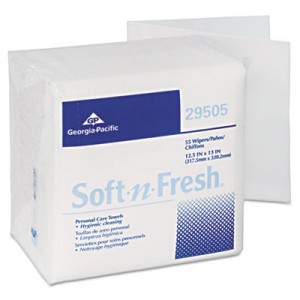 Soft-n-Fresh Airlaid Wipers, 12 1/2x13