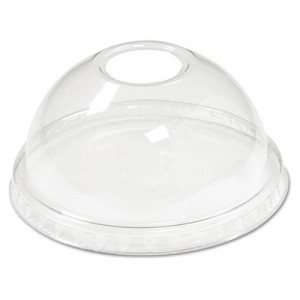 Cold Cup Dome Lids, Fits 5-20oz Cups, Clear