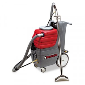 Commercial Carpet Extractor, 3-Stage motor, 9 Gallon Tank, 50-Ft Cord, Red/Gray