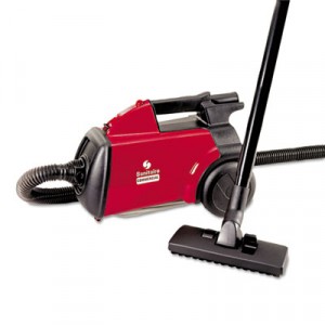 Compact Commercial Canister Vacuum, 10 lbs, Red