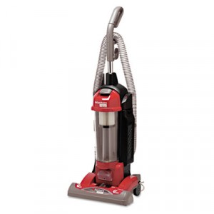 True HEPA Commercial Bagless/Cyclonic Upright Vacuum, Red