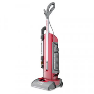 Commercial Duralux Two-Motor Upright Vacuum, Red