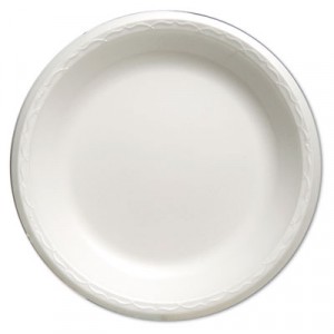 Celebrity Foam Dinnerware, 10.25" Plate, White