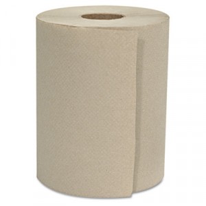 Hardwound Roll Towels, 1-Ply, Natural, 8" x 500ft