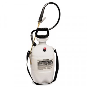 Commercial-Grade Sprayer w/Flat Fan Nozzle, 3 Gallon, Polyethylene, White/Black