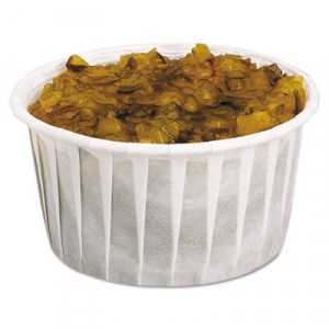 Treated Soufflé Paper Portion Cup, 5 1/2 oz., White, 250/Bag