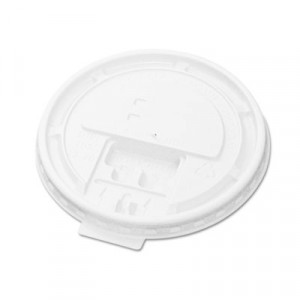 Hot Cup Tear-Tab Lids, 10-20oz, White