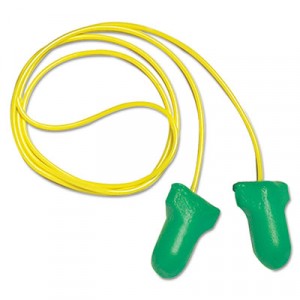 LPF-30 Max Lite Single-Use Earplugs, Corded, 30NRR, Green