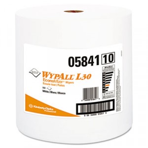 WYPALL L30 Wipers, Jumbo Roll, 12 2/5x13 3/10, White
