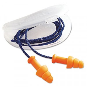 SmartFit Multiple-Use Earplugs, Cordless, 25NRR, Orange