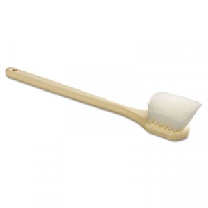 Nylon Bristle Utility Brush, 20", Tan Handle