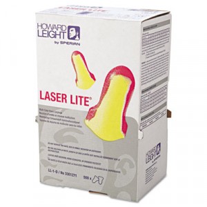 LL-1-D Laser Lite Single-Use Earplugs, Cordless, 32NRR, Magenta/Yellow, LS5