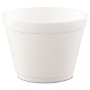 Heavy Duty Foam Container, Hot/Cold, 16 Ounces, White, 25/Bag