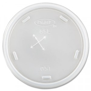 Cold Cup Lids, Fits 8-9oz Cups, Translucent