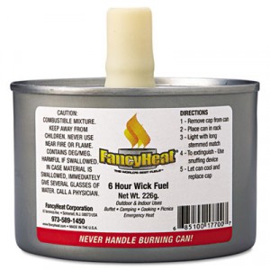 Chafing Fuel Can, Stem Wick, 4-6 Hour Burn, 8 oz