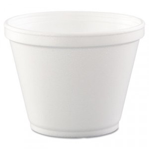 Food Containers, Foam, White, 12 oz, 25/Bag