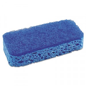 All Purpose Scrubber Sponge, 3x5 1/4 in, 1" Thick, Dark Blue/Light Blue
