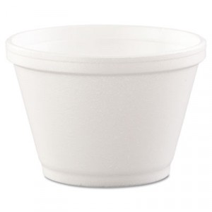 Insulated Foam Food Container, White, 6 oz, 50/Bag