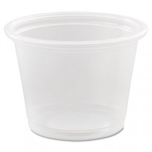 Conex Polypropylene Portion Container, Clear, 1 oz, 125/Bag