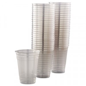 Conex Clear Plastic Cup, Cold, 16 oz., 50/Bag