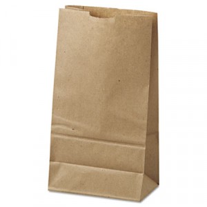 Bag Paper 6x3.625x11.0625 Kraft #6 500/CS