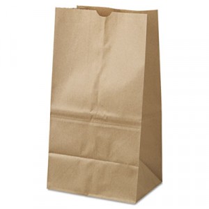 Bag Paper 8.25x6.125x15.875 #25 Kraft 500/BDL