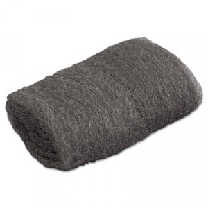 Industrial-Quality Steel Wool Hand Pad, #00 Very Fine, 16 per Pack