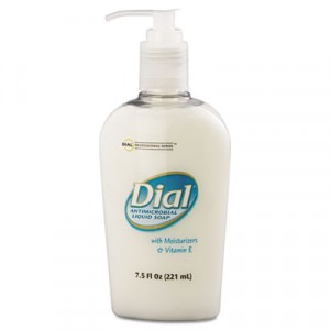 Liquid Dial Antimicrobial with Moisturizers and Vitamin E, 7.5 oz Décor Pump