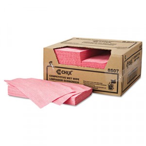 Wet Wipes, 13 1/2x24, White/Pink