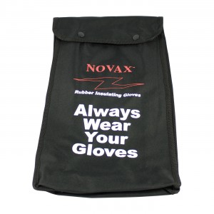NOVAX, Nylon Bag for 14 In. Electrical Rated Glove, Blk.