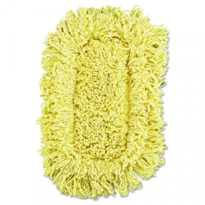 Trapper Commercial Dust Mop, Looped-end, 5x12, Yellow