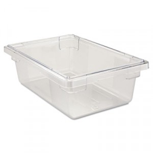 Food/Tote Boxes, 3 1/2gal, 18w x 12d x 6h, Clear