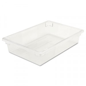 Food/Tote Boxes, 8 1/2gal, 26w x 18d x 6h, Clear