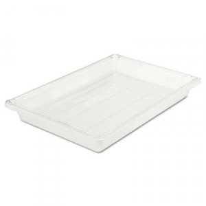 Food/Tote Boxes, 5gal, 26w x 18d x 3 1/2h, Clear