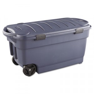 Roughneck Wheeled Storage Box, 45gal, Dark Indigo Metallic
