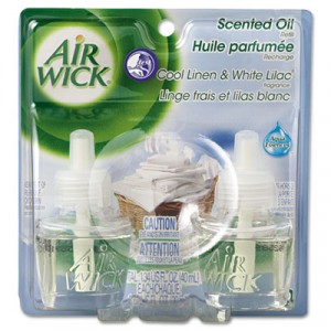 Scented Oil Twin Refill, Cool Linen/White Lilac, 0.67oz, Bottle