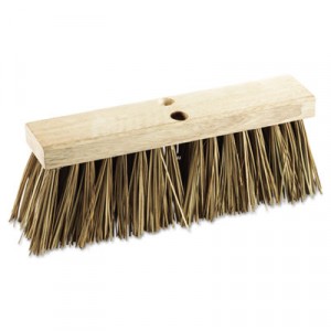 Street Broom Head, 16" Head, Palmyra Bristles