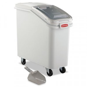 ProSave Mobile Ingredient Bin, 20.57gal, 13 1/8w x 29 1/4d x 28h, White