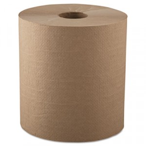 Hardwound Roll Towels, 1-Ply, Natural, 8" x 700ft