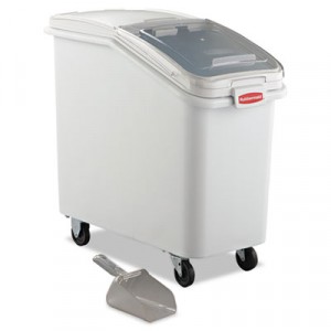 ProSave Mobile Ingredient Bin, 26.18gal, 15 1/2w x 29 1/2d x 28h, White