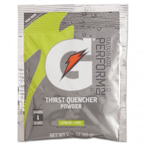 G-Series Perform 02 Thirst Quencher, Lemon-Lime, 2.12oz Packet