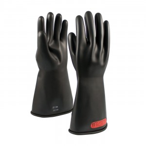 NOVAX Insulating Glove, Class 0, 14 In., Blk., Straight Cuff