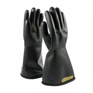 NOVAX Insulating Glove, Class 00, 14 In., Blk., Straight Cuff
