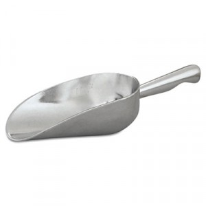 Cast Aluminum Ice Scoop, 5 in, 5oz