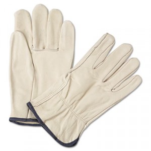 4000 Series Leather Driver Gloves, White, X-Large
