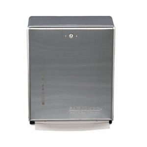 C-Fold/Multifold Towel Dispensers, 14 3/4x11 3/8x4, Stainless Steel