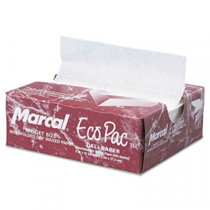 Paper 6x10 Dry Wax Interfolded Eco-Pac 500Sheets/Pack 12/CS