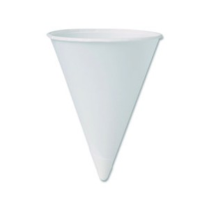 Cup Paper Cone 4OZ Cold White 200/BG 25/CS